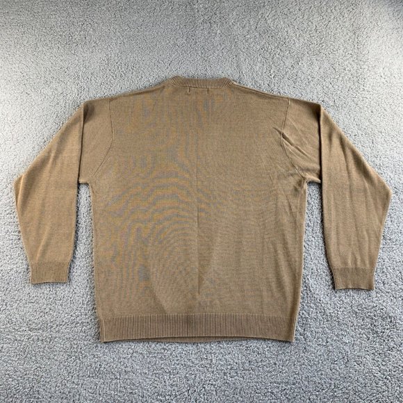 Protege Sweater Mens Extra Large XL Silk Blend Argyle Pullover Long Sleeve - Picture 2 of 10